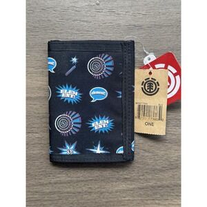 Y2K Element Skateboarding Black Wallet
